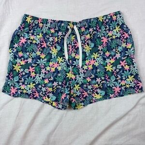 Chubbies The Bloomerangs 4” Swim Trunks In Black Floral Size S